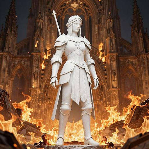 Pious Paladin Jeanne d’Arc Burning