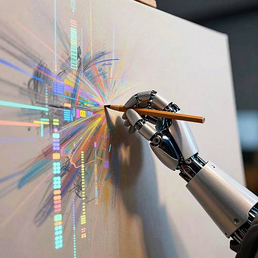 Robotic Hand Painting Artistic Fusion