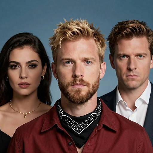 Serious Trio Portrait