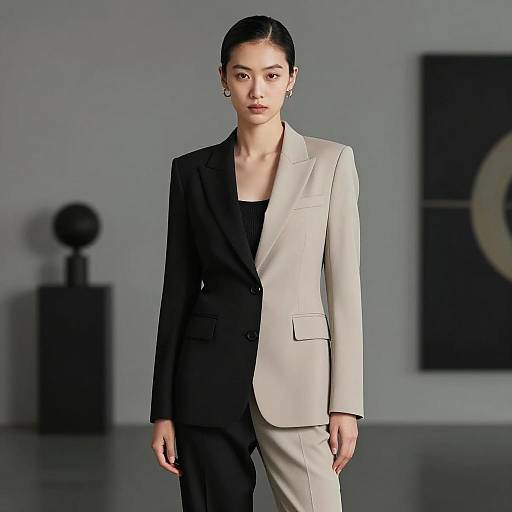 Sophisticated Woman in Elegant Suit
