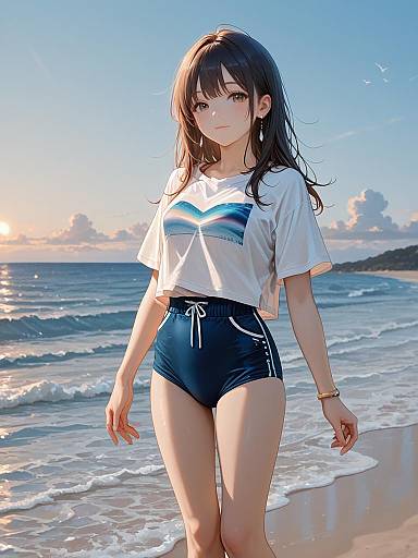 Stylish Summer Sporty Beach Outfit