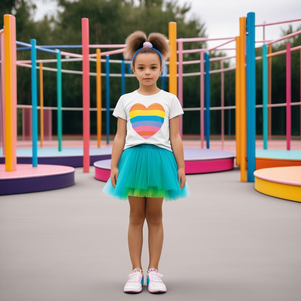 Avant-Garde Fashion in Colorful Playground