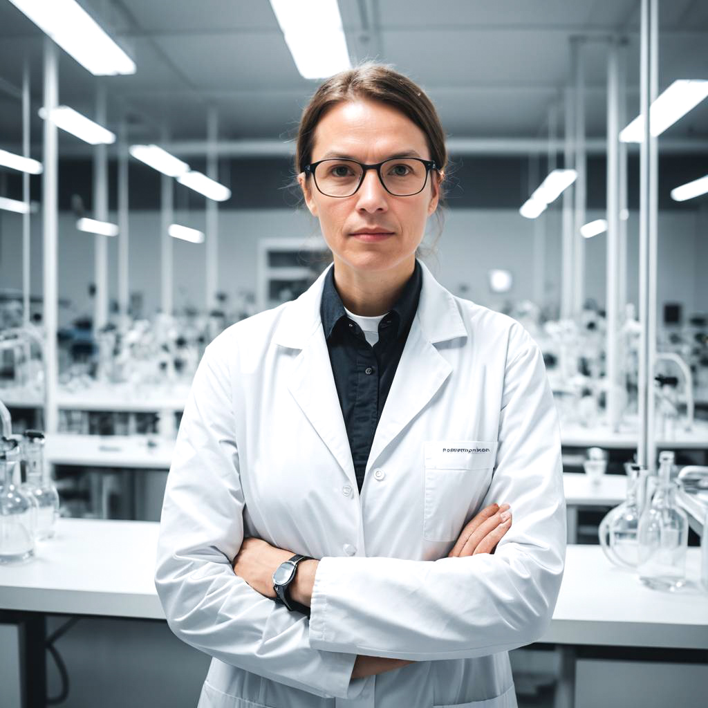 Scientist in Modern Lab with Choker