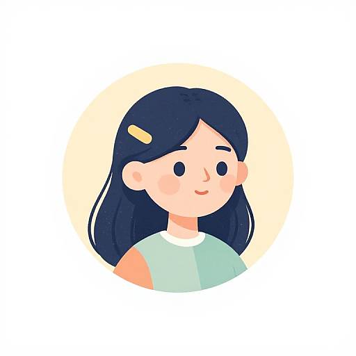 Modern Flowery Sketchy Profile Icon