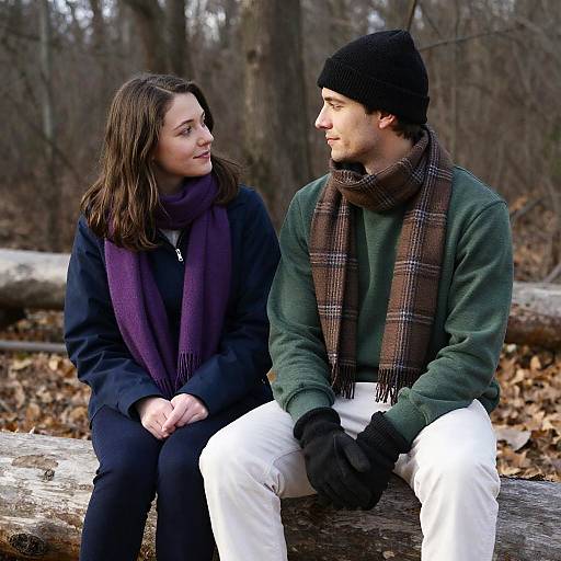 Intimate Moment on a Fall Day