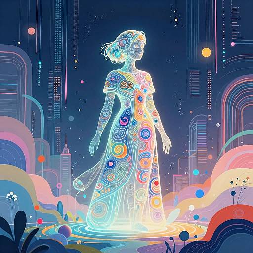 Surreal AI Sculpting Vibrant Illustrations