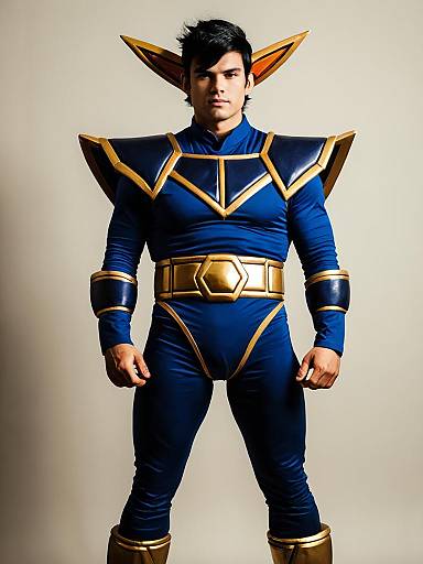 Man in Turles Cosplay Costume