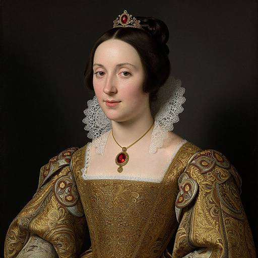 Classical Renaissance Woman Portrait