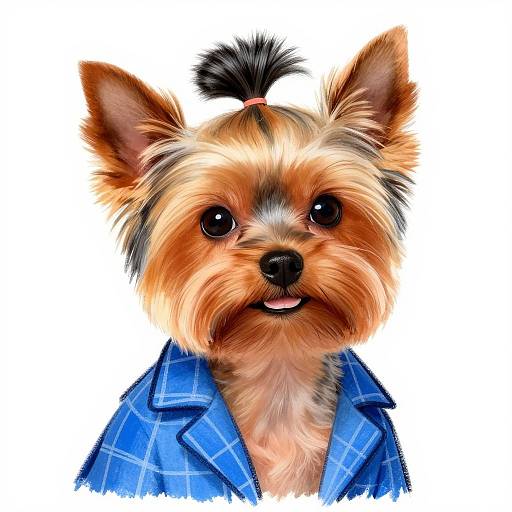Picasso-Style Yorkie Kardashian Hybrid