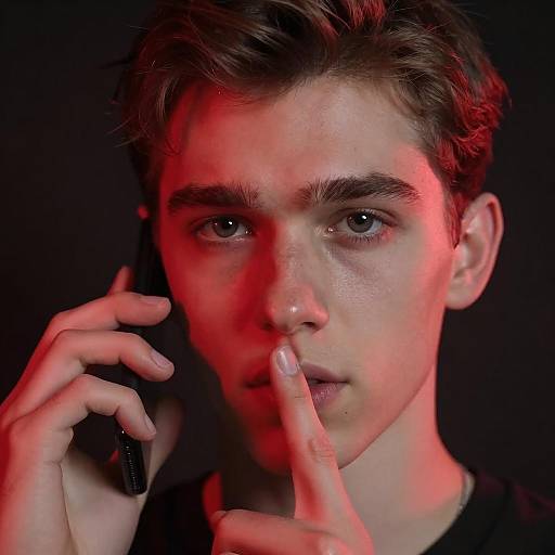 Intense Portrait of a Young Man