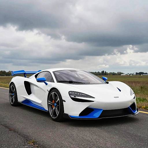 Futuristic Sleek Aerodynamic Car