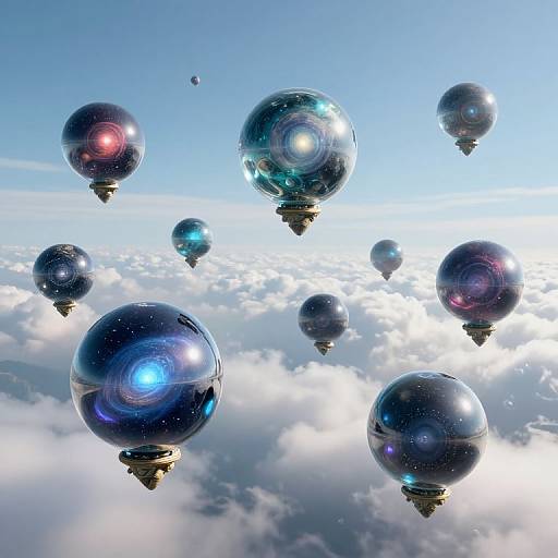 Skybound Floating Glass Bowl Archipelago