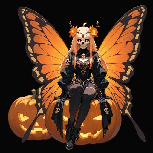 Ethereal Being with Autumnal Wings Ethereal Being with Autumnal Wings