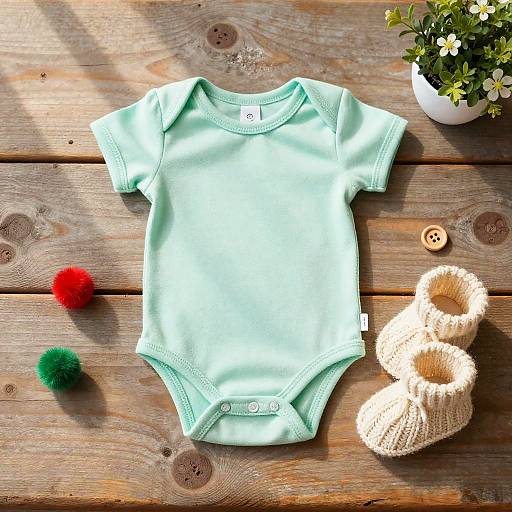 Pastel Baby Outfit Chalk Art