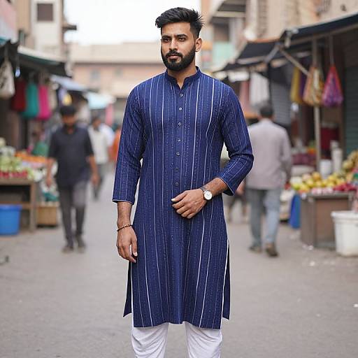 Modern Punjabi Suit in Urban Amritsar