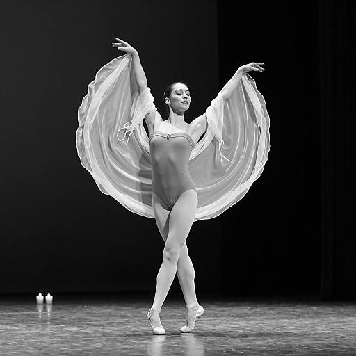 Elegant Dance in Black and White