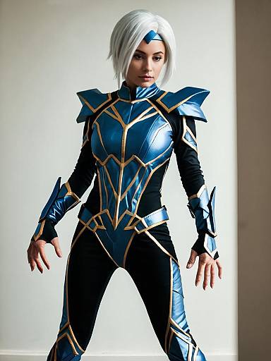 Woman in Tremor Cosplay Costume