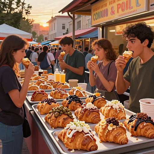 Sunset Concha Street Food Stall