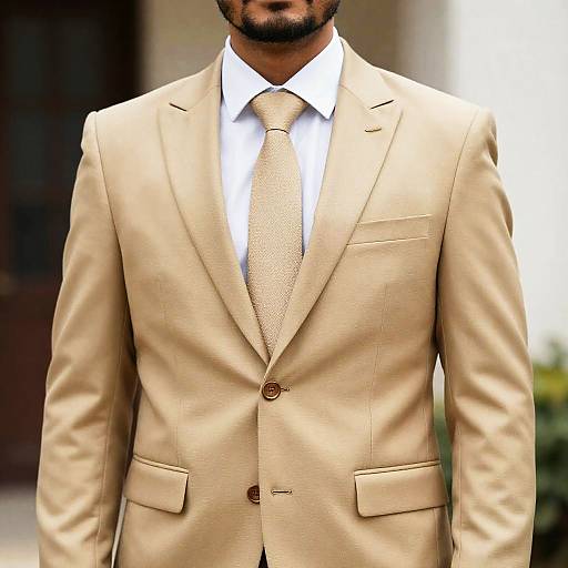Close-Up Groom in Gold Ethnic Wear