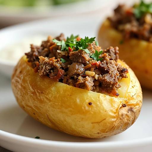 Close-Up Turkish Stuffed Potato