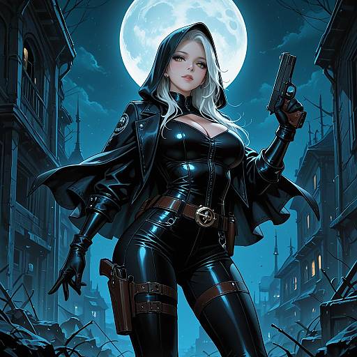 Moonlit Warrior: A Solo Vigilante