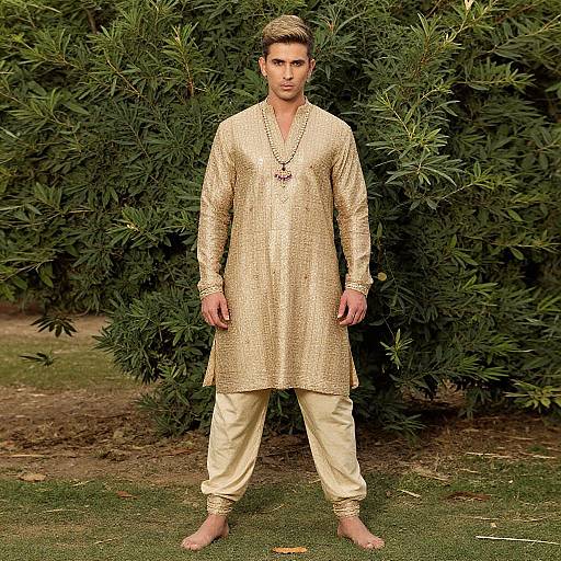 Bollywood Style Blonde Male Outdoors
