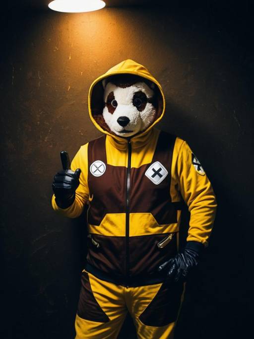 Man in Chip Hazard Cosplay Costume