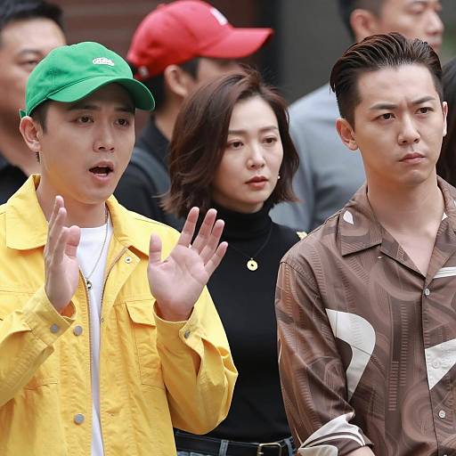 Candid Moments in a Crowded Setting