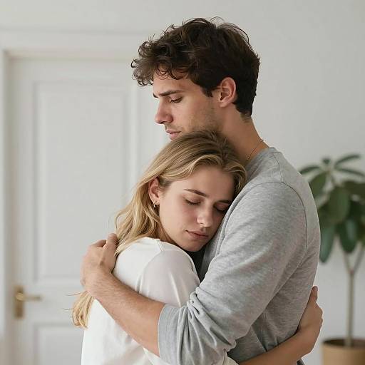 Emotional Embrace: Concern and Comfort