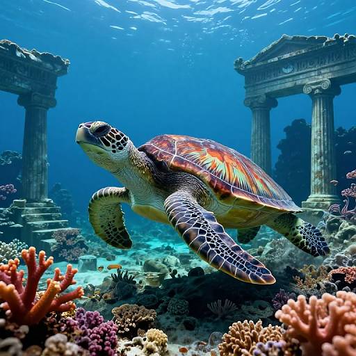 Surreal Underwater Mythical Dreamscape