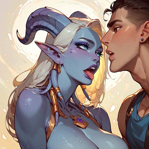 High-Score Draenei Girl Portrait