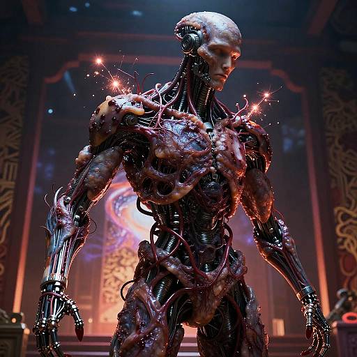 Biomechanical Cyberpunk Fleshmutant Fusion