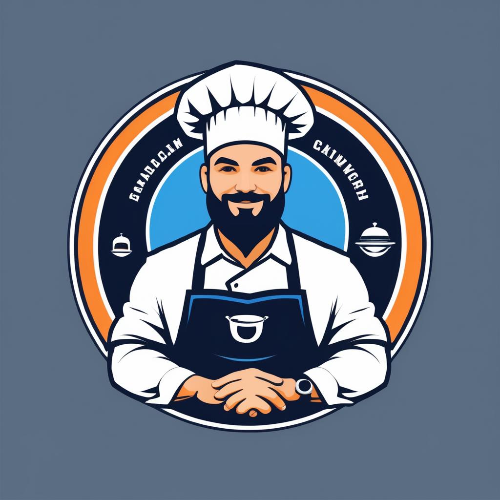 Cheerful Chef Logo for Catering Business