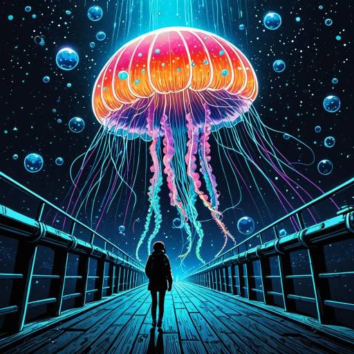 Futuristic Jellyfish Drone in Tokyo Futuristic Jellyfish Drone in Tokyo