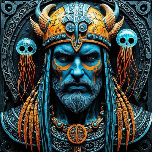 Viking Warrior with Arcane Elements