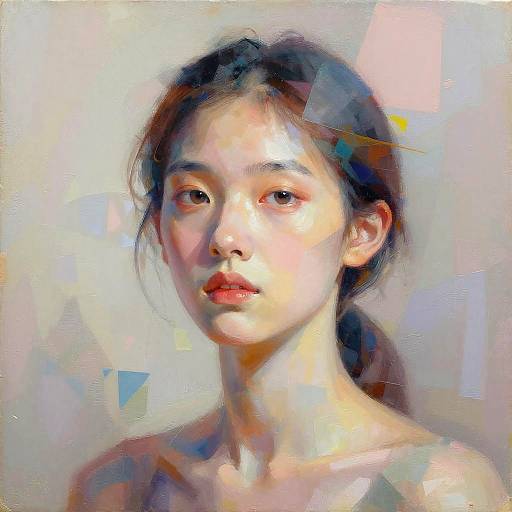 Surreal AI Portrait with Abstract Elements