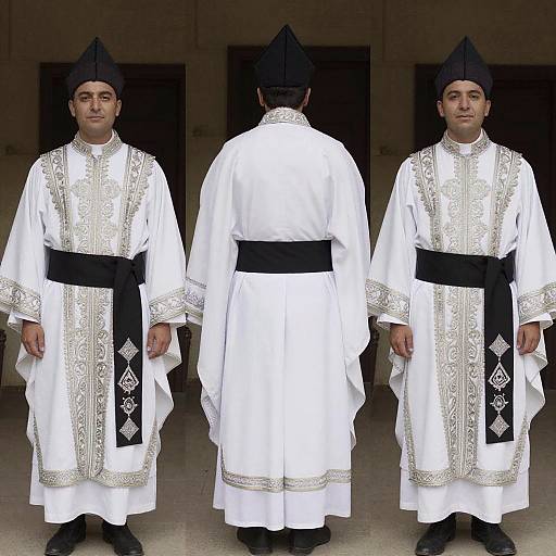Traditional Clerical Attire Trio