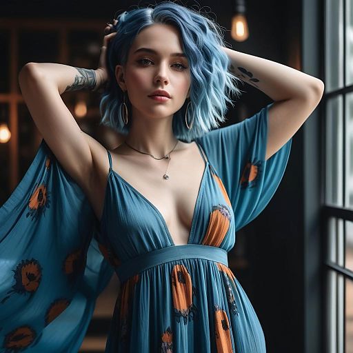 Chic Non-Binary Fashion Portrait