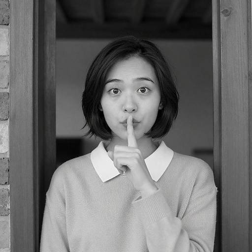 Quiet Elegance: A Black-and-White Portrait