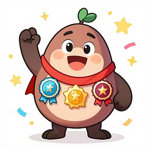 Duggee with Achievement Badges