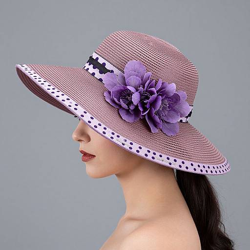 Elegant Woman Wearing Butterfly Dreams Hat