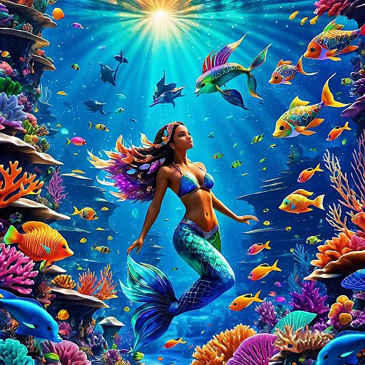 Enchanting Mermaid Adventure Movie Poster Enchanting Mermaid Adventure Movie Poster