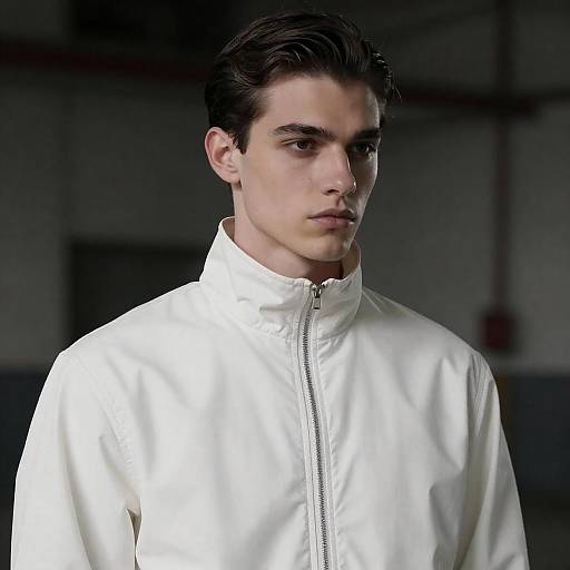 Moody Industrial Portrait of Young Man