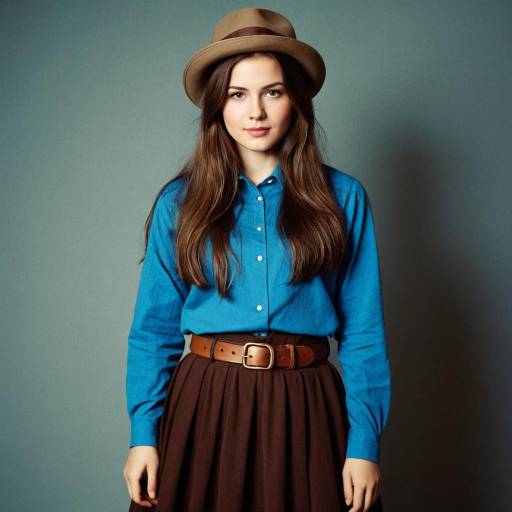 Retro Style Girl in Unique Costume
