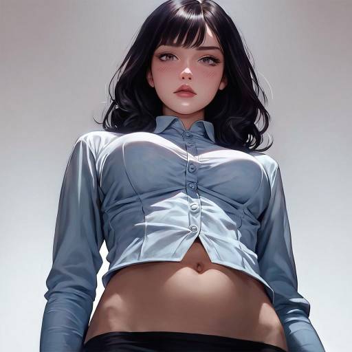 Elegant Portrait of a Mysterious Woman Elegant Portrait of a Mysterious Woman