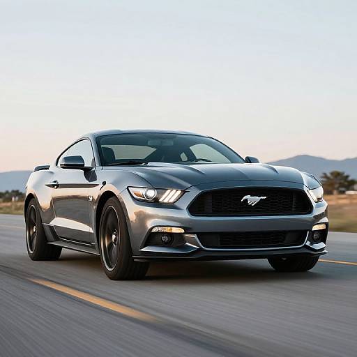 Classic Ford Mustang Car Illustration