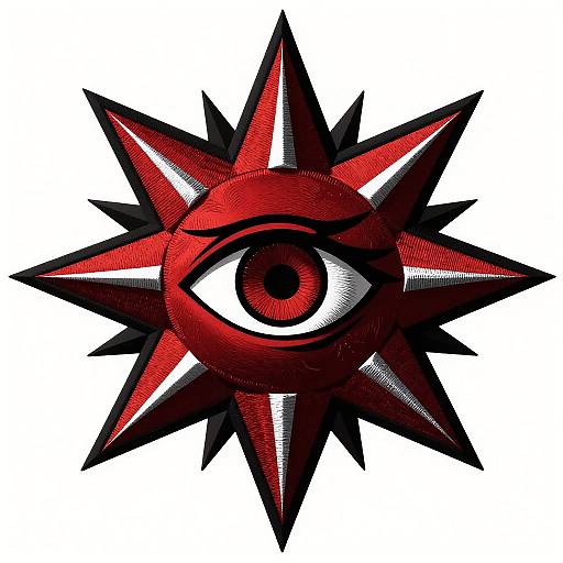 Abstract Demon Slayer Logo Design