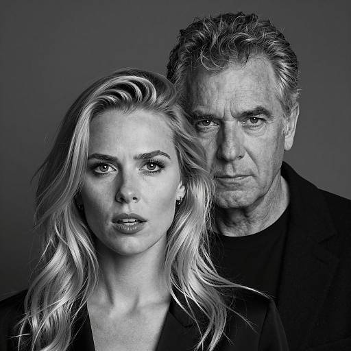 Dramatic Black and White Portrait