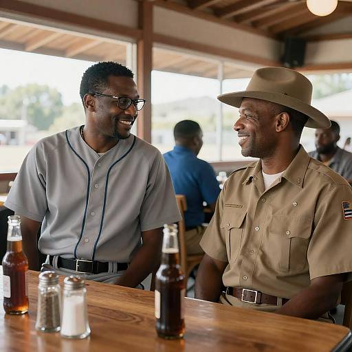 Cheerful Moment at the Diner