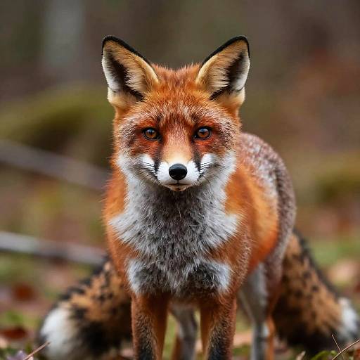 Curious Red Fox Autumn Portrait
